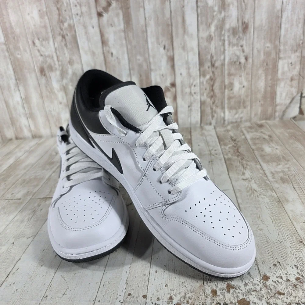 Nike Air Jordan 1 Low Panda White Black‎ Mens 12.5 Sneakers 553558-132